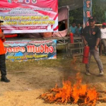 Tindak Lanjut SE Bupati Pringsewu, Destana Kresnomulyo Barat Gelar Pelatihan Penanganan Karhutla
