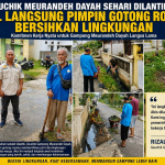 Geuchik Meurandeh Dayah Sehari Dilantik, Rizal Langsung Pimpin Gotong Royong Bersihkan Lingkungan