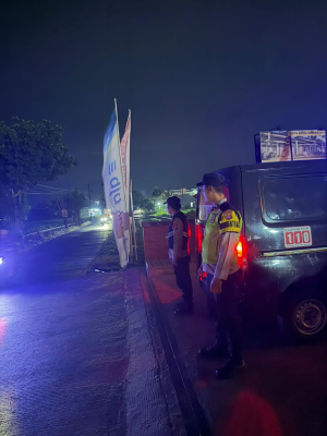 Cegah Kejahatan Jalanan, Personel Polsek Mauk Intensifkan Patroli Malam Hari