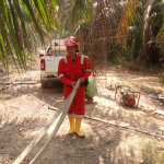 Kebakaran Lahan Pribadi di Benakat Muara Enim Berhasil Dipadamkan