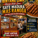Cita Rasa Bintang Lima Harga Kaki Lima: Sate Madura Mas Rangga Jadi Idola Baru Kuliner
