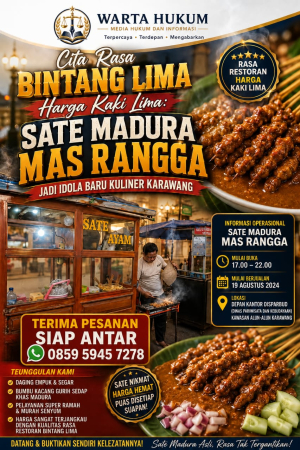 Cita Rasa Bintang Lima Harga Kaki Lima: Sate Madura Mas Rangga Jadi Idola Baru Kuliner