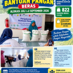 274 KPM Desa Margakaya Terima Bantuan Pangan Beras Juli–September