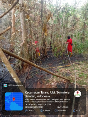 Kebakaran Lahan 0,5 Hektare di Simpang Harapan Berhasil Dipadamkan