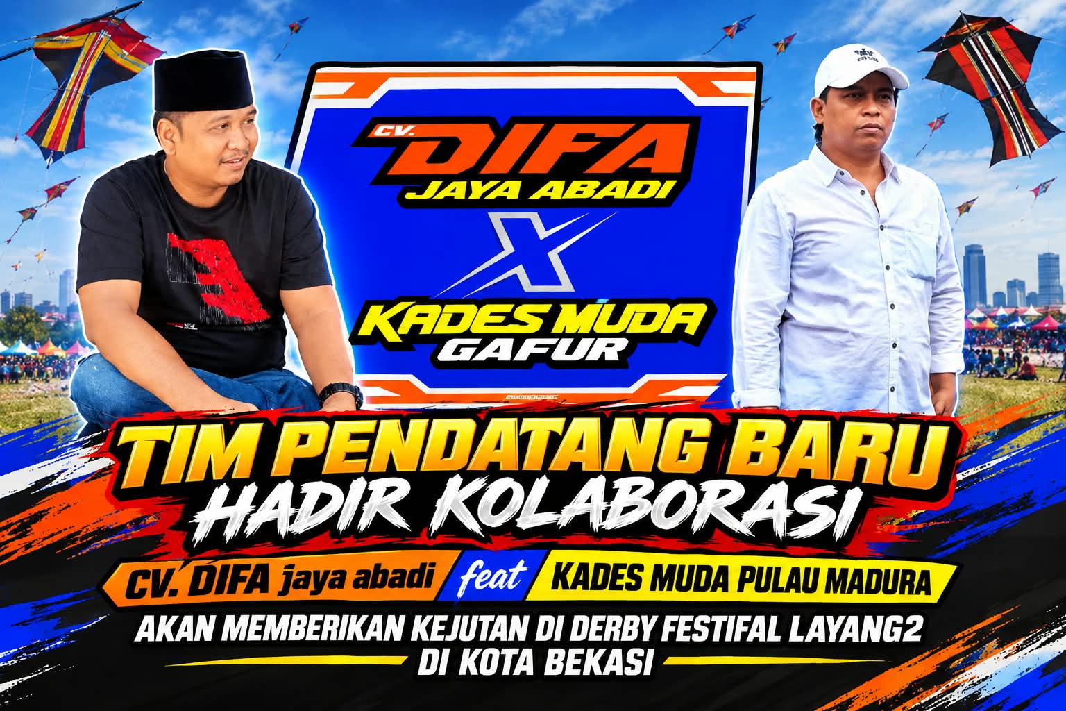 CV Difa Jaya Abadi Siap Bikin Kejutan di Festival Layang-Layang Bekasi
