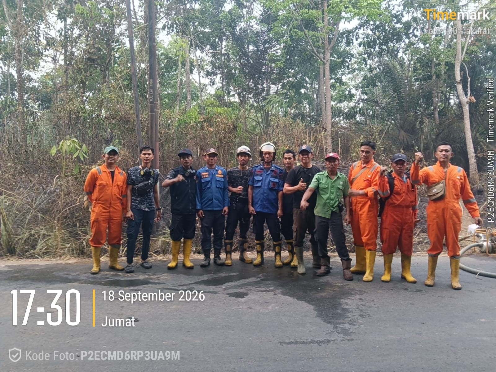 Kebakaran Lahan di Talang Rimba Berhasil Dipadamkan Tim Gabungan