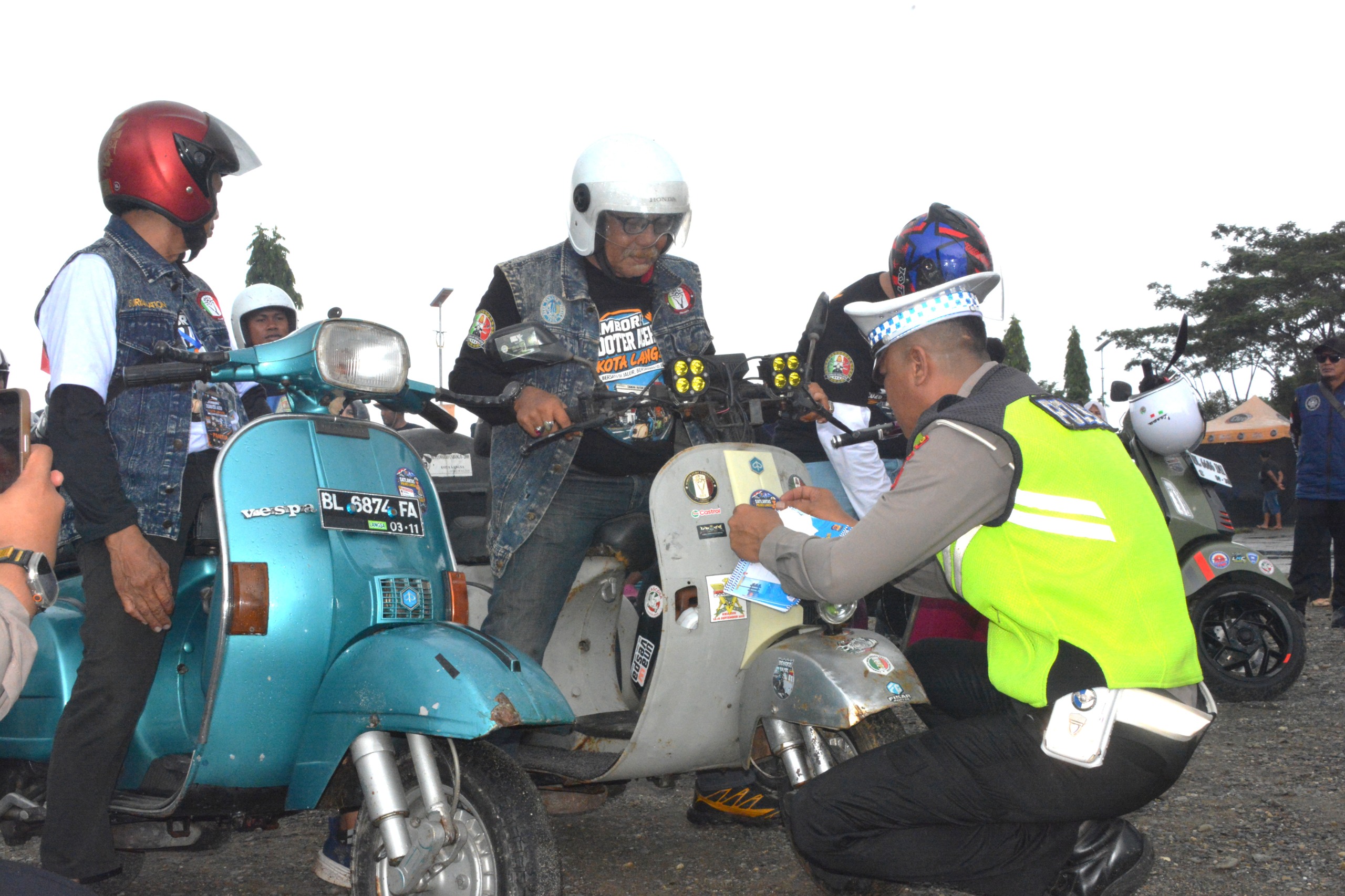 Wakil Wali Kota Rolling Thunder Bersama Ratusan Scooterist di Langsa