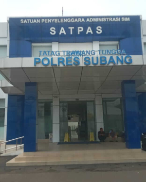 Satpas Prototype Polres Subang Layani Pemohon SIM Transparan
