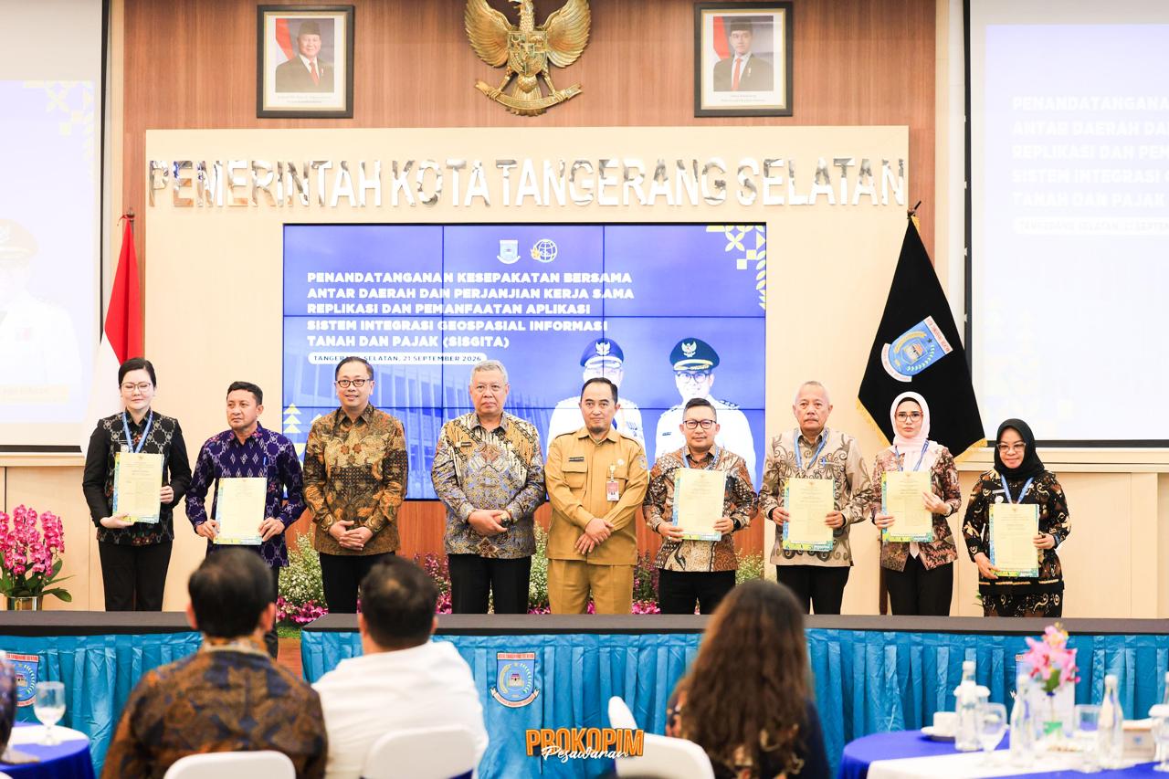 Pemkab Pesawaran Jajaki Kerja Sama Replikasi SISGITA Bersama Pemkot Tangsel