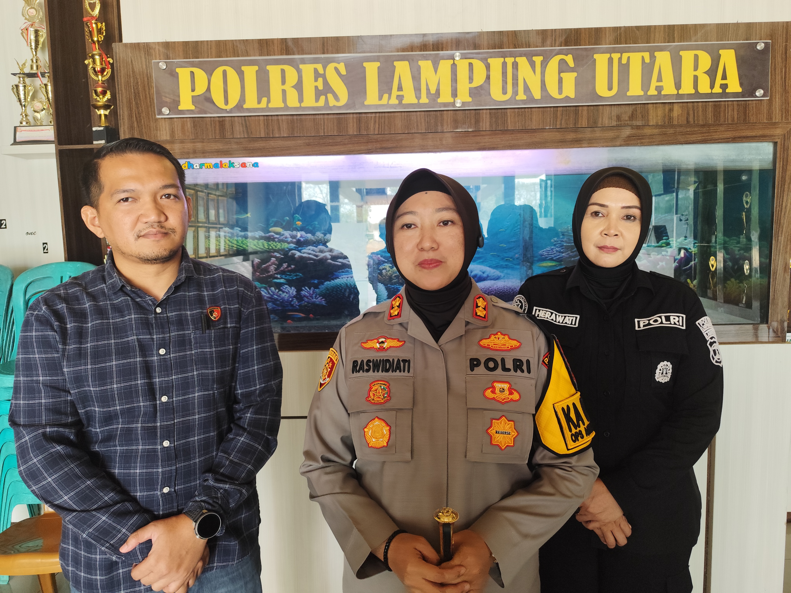 Dugaan Pengancaman Kades Ogan Jaya, Kapolres Lampung Utara: Percayakan Proses kepada Kami