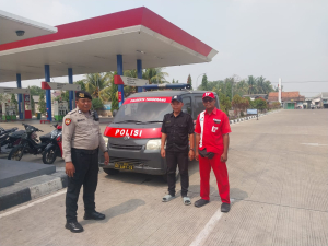 Polsek Mauk Monitoring Stok BBM dan Antrean di Sejumlah SPBU