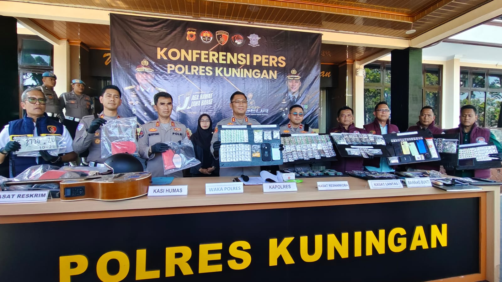 Kurun Waktu 2 Bulan, Polres Kuningan Ungkap Belasan Kasus Narkoba hingga Balap Liar