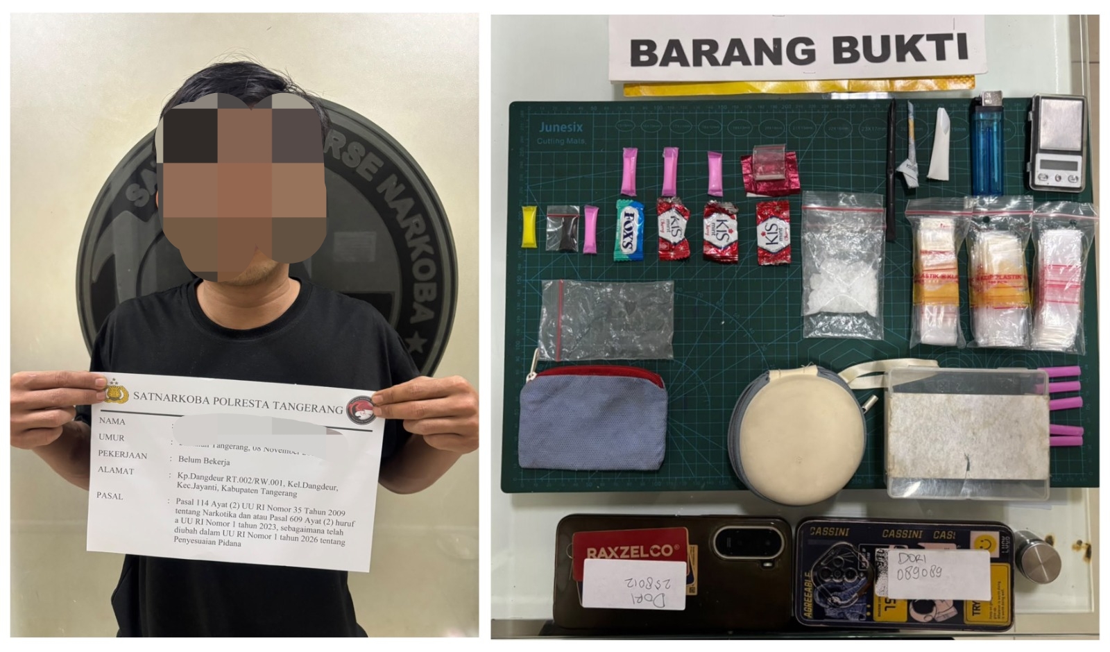 Simpan 14,52 Gram Sabu di Rumah Kontrakan, Pria 26 Tahun Ditangkap Polresta Tangerang