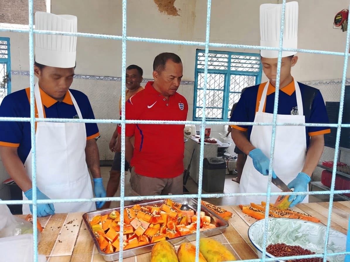 Karutan Manna Sidak Dapur Rutan, Pastikan Kebersihan dan Kelayakan Makanan WBP