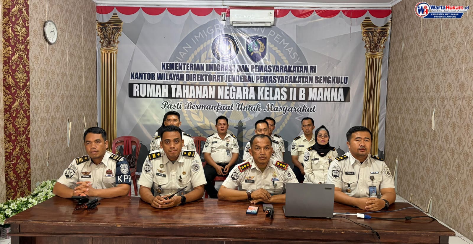 Rutan Kelas IIB Manna Ikuti Evaluasi Rencana Aksi Tahunan RB B.09 dan Monitoring B.03 B.06 Tahun 2026