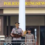 Polres Pringsewu Imbau Warga Waspadai Sebaran Abu Vulkanik Gunung Anak Krakatau