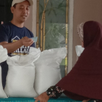 Pekon Tunggul Pawenang Bagikan 591 Sak Beras kepada 197 KPM