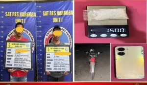 Dua Pria Diamankan di Rumah Kosong Pengabuan, Sabu 15 Gram Disita