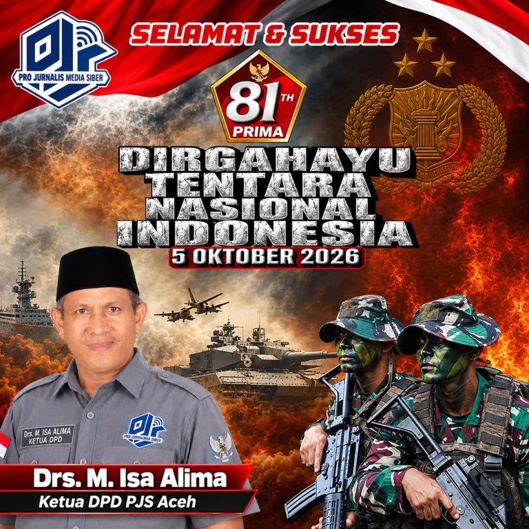DPD PJS Aceh Sampaikan Ucapan HUT TNI ke-81