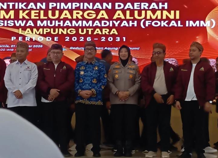 DPC AJOI Lampung Utara Hadiri Pelantikan FOKAL IMM 2026-2031 di Pusiban Agung