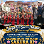 Lingga Tari Sekar Pakuan Sambut Kades Sukaluyu