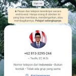 Waspada, Nomor WhatsApp Palsu Catut Nama Plt Sekda Aceh
