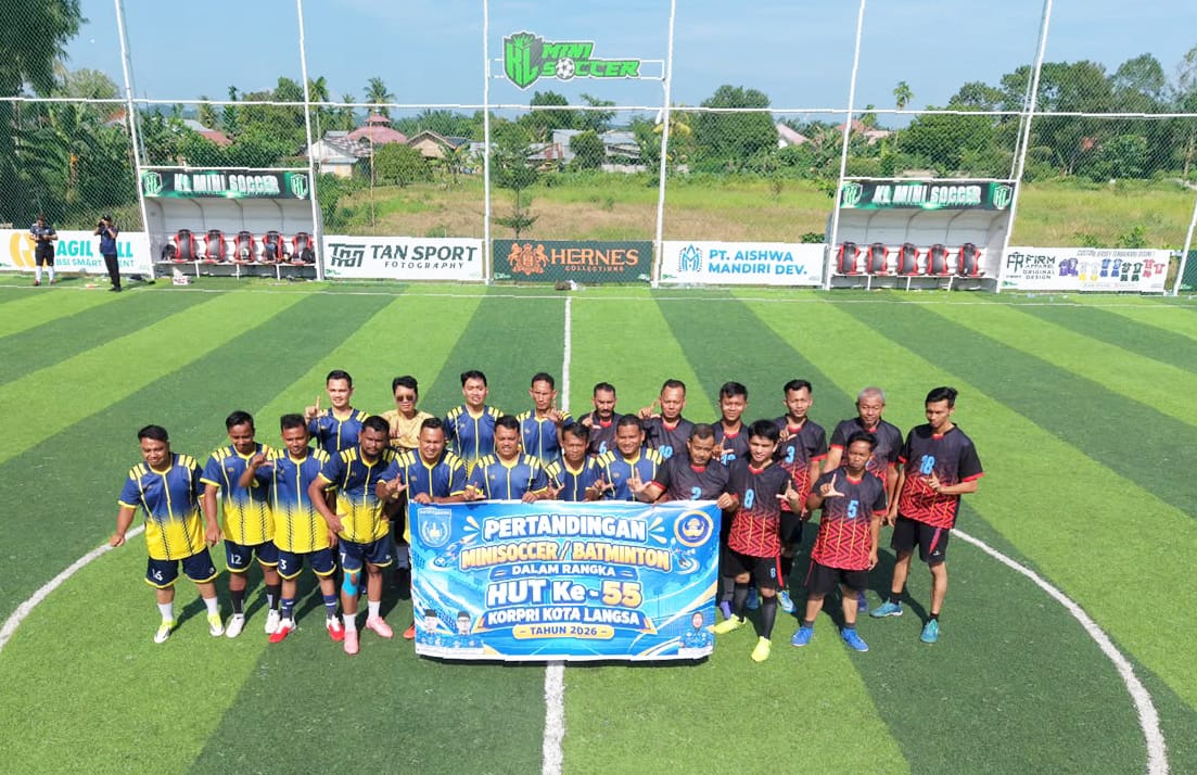 Pemko Langsa Gelar Minisoccer dan Badminton Sambut HUT KORPRI ke-55