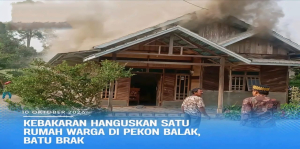 Kebakaran Hanguskan Rumah Warga di Pekon Balak Lampung Barat
