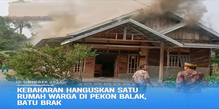 Kebakaran Hanguskan Rumah Warga di Pekon Balak Lampung Barat