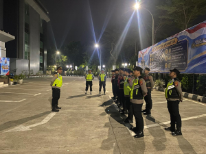 Sipropam Polresta Tangerang Cek Kesiapan Apel Malam