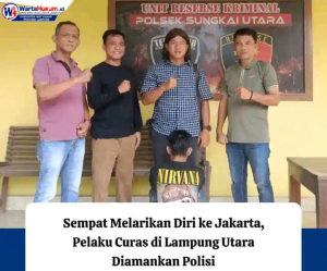 Reskrim Polsek Sungkai Utara Amankan Terduga Pelaku Curas di Batu Nangkop Lampung Utara