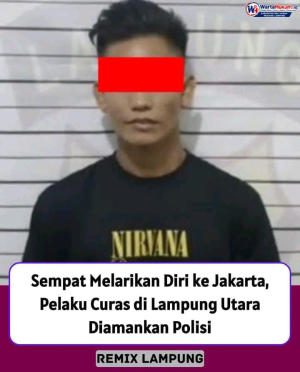 Polsek Sungkai Utara Tangkap Pelaku Curas Rp50 Juta di Batu Nangkop, Buron 4 Tahun dari Jakarta