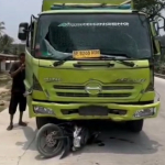 KECELAKAAN MAUT DI JEMBATAN WAY SEKAMPUNG, DUA PENGENDARA MOTOR MENINGGAL DUNIA